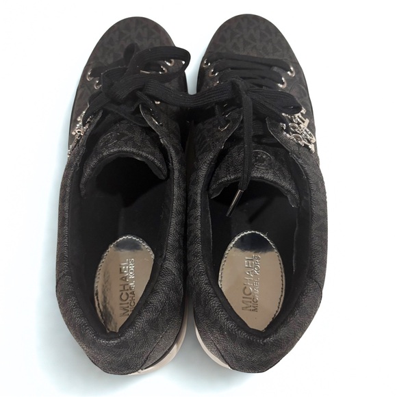 MICHAEL Michael Kors Chapman Logo Charm Lace-Up Sneakers Size 11 - Picture 5 of 9